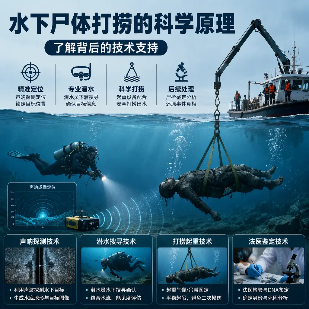 石棉水下尸体打捞的科学原理，了解背后的技术支持
